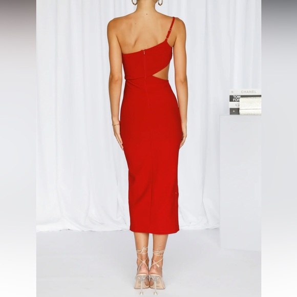Hello Molly Red Travel Through Midi Dress - Picture 2 of 5